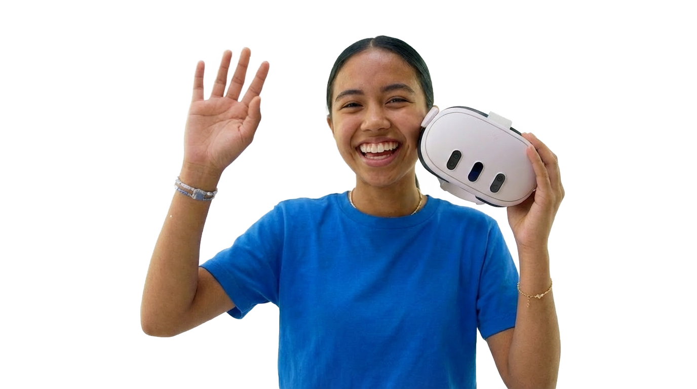 Person using a VR headset